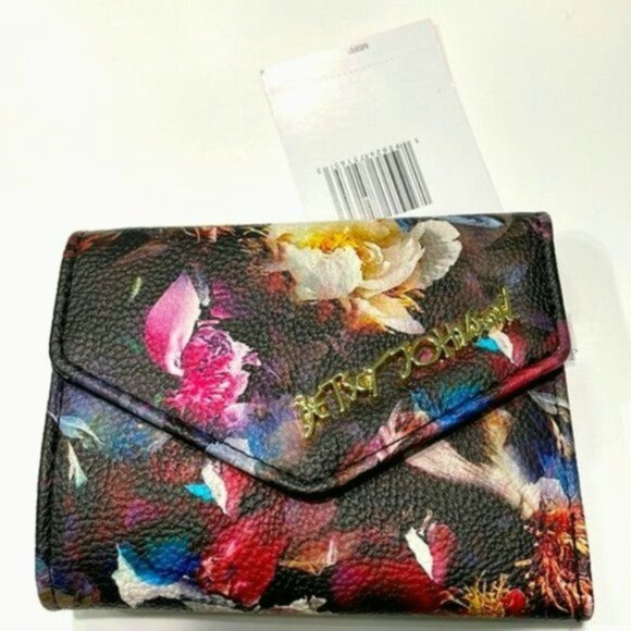 Betsey Johnson colorful Floral Wallet - Picture 1 of 3